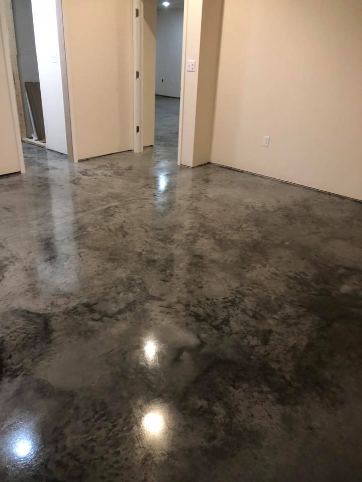 Stained concrete flooring Springdale Fayetteville Rogers