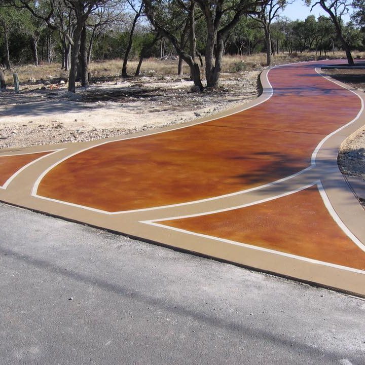 stained driveway NWA Springdale Fayetteville Rogers
