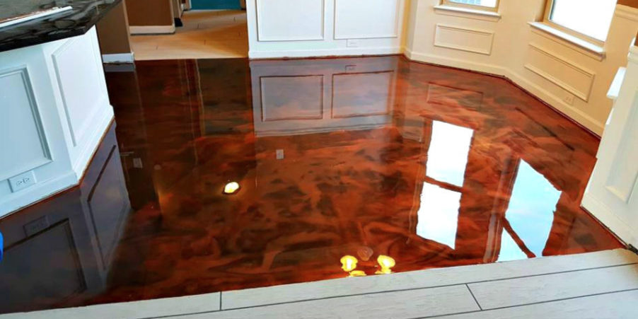 epoxy metallic flooring Springdale, Fayetteville, Bentonville