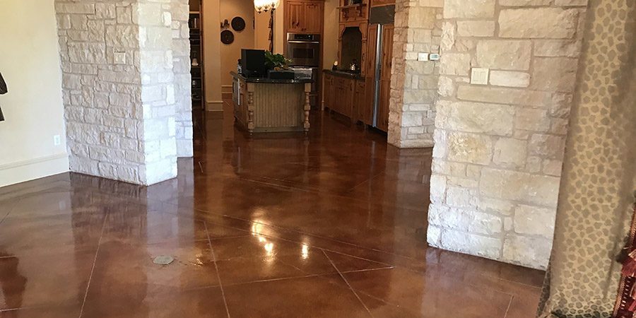 stained concrete flooring NWA